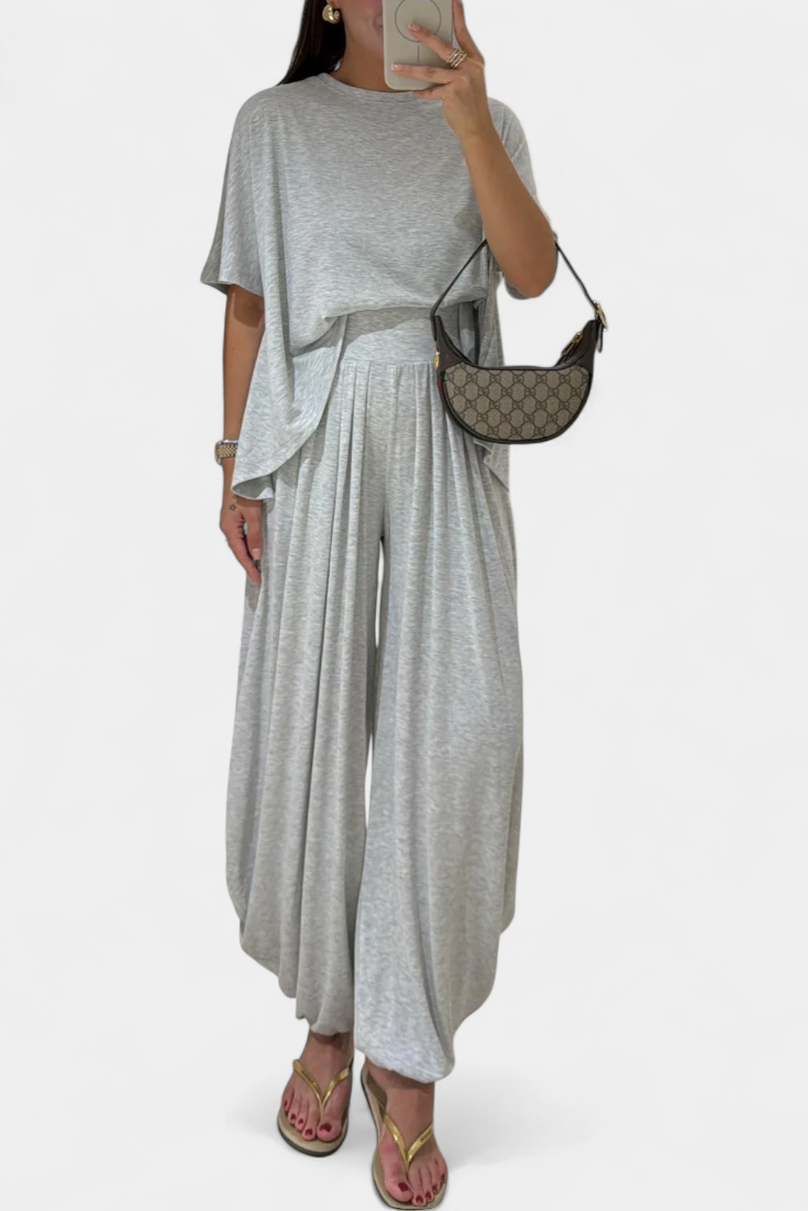 Trista | Conjunto Top Suave y Pierna Ancha