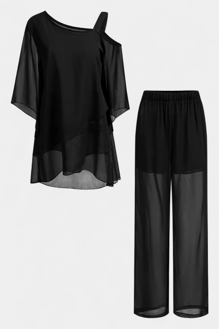 Kitty | Conjunto Hombros Descubiertos Fluido