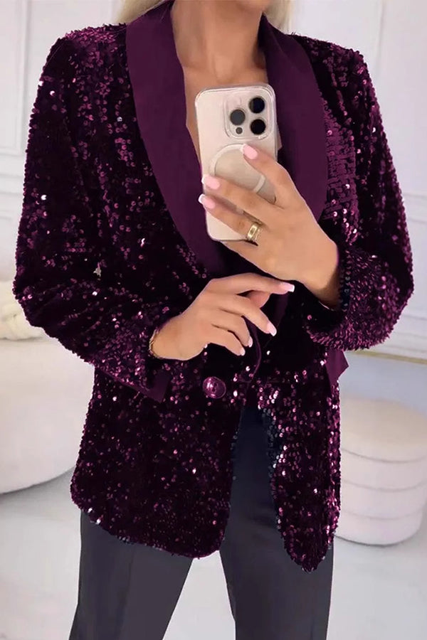 Valentina | Blazer con Lentejuelas Brillantes