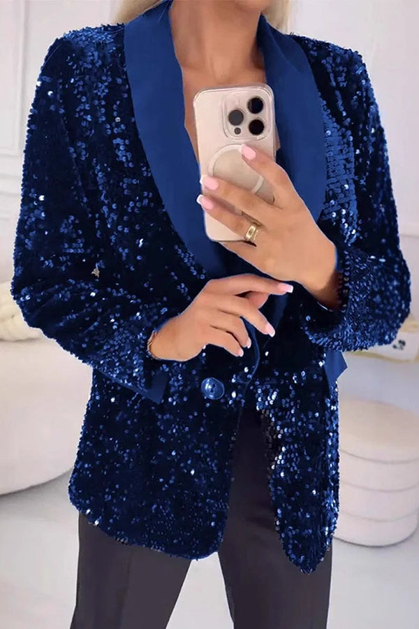 Valentina | Blazer con Lentejuelas Brillantes
