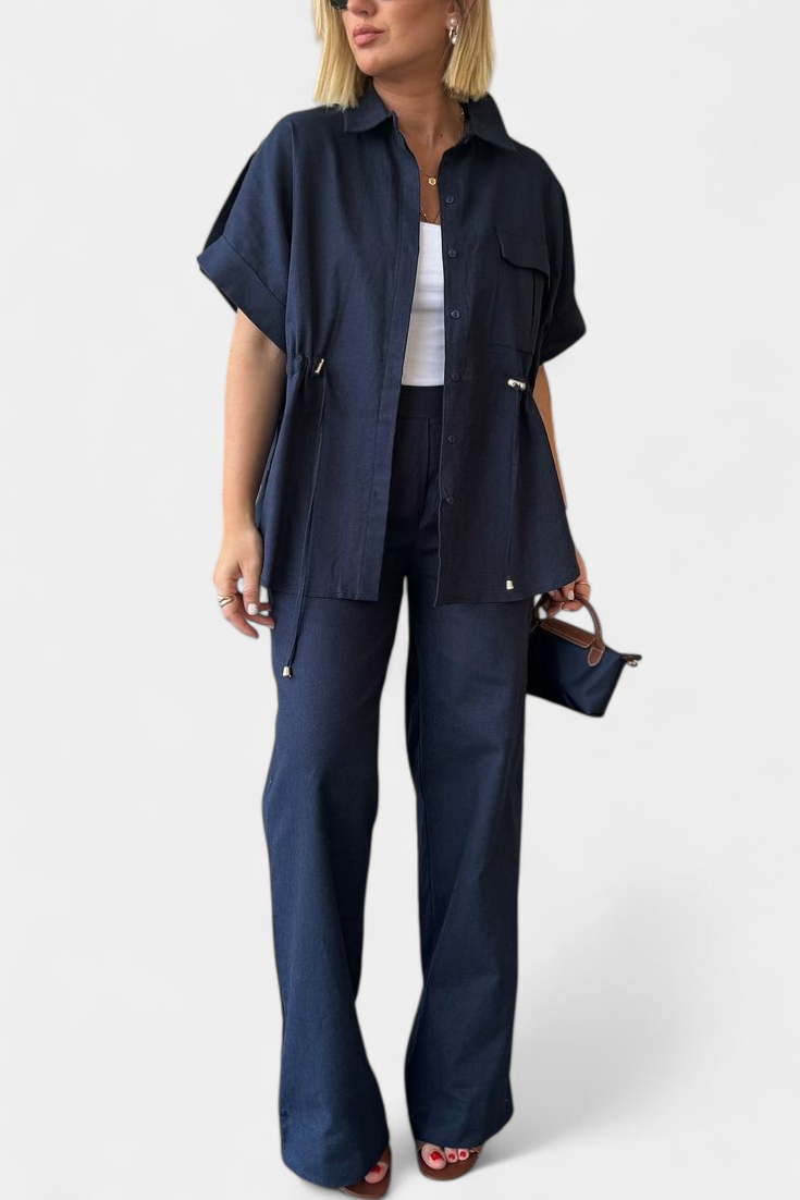 Lani | Conjunto Camisa y Pantalón Algodón Lino