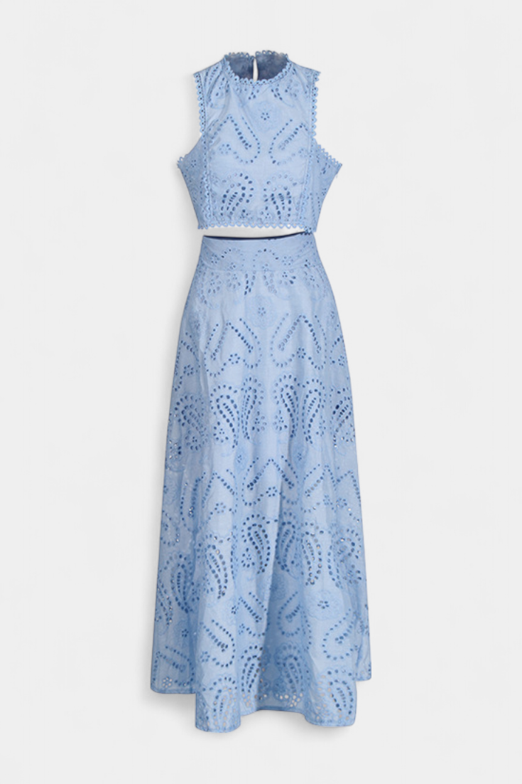 Danitza | Conjunto Encaje Floral Calado