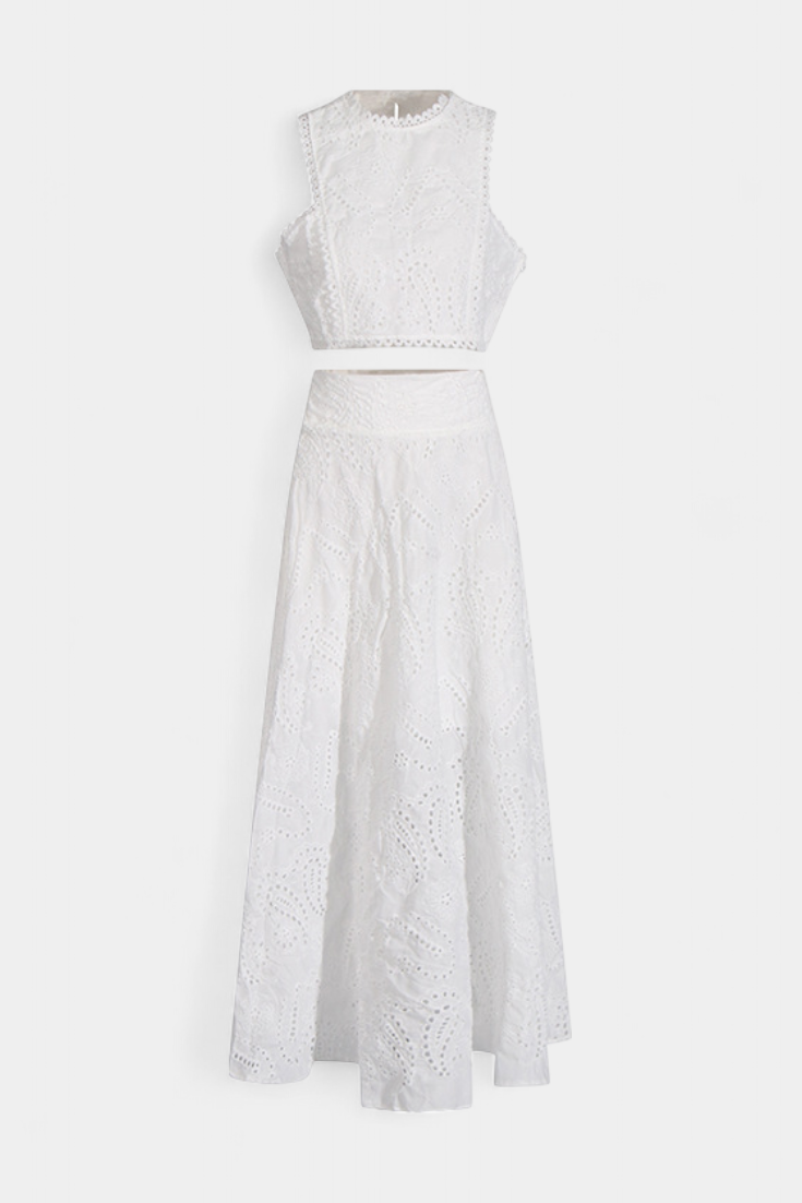 Danitza | Conjunto Encaje Floral Calado
