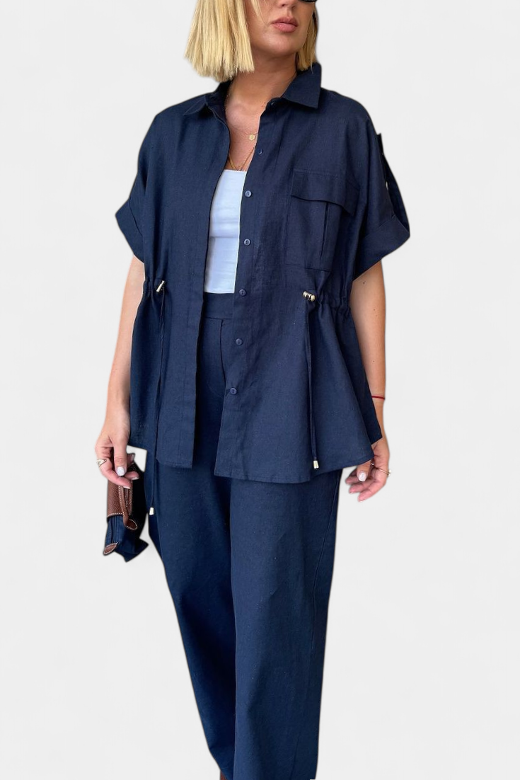Lani | Conjunto Camisa y Pantalón Algodón Lino