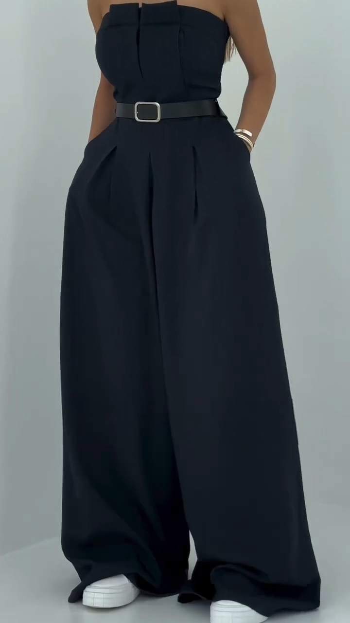Julia | Traje Chaqueta Oversize y Mono Bustier