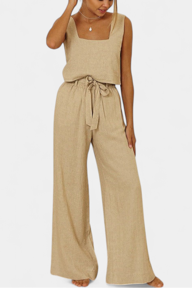 Pascuala | Conjunto de Lino Blusa y Pantalón