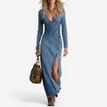 Sussie | Vestido Largo de Denim