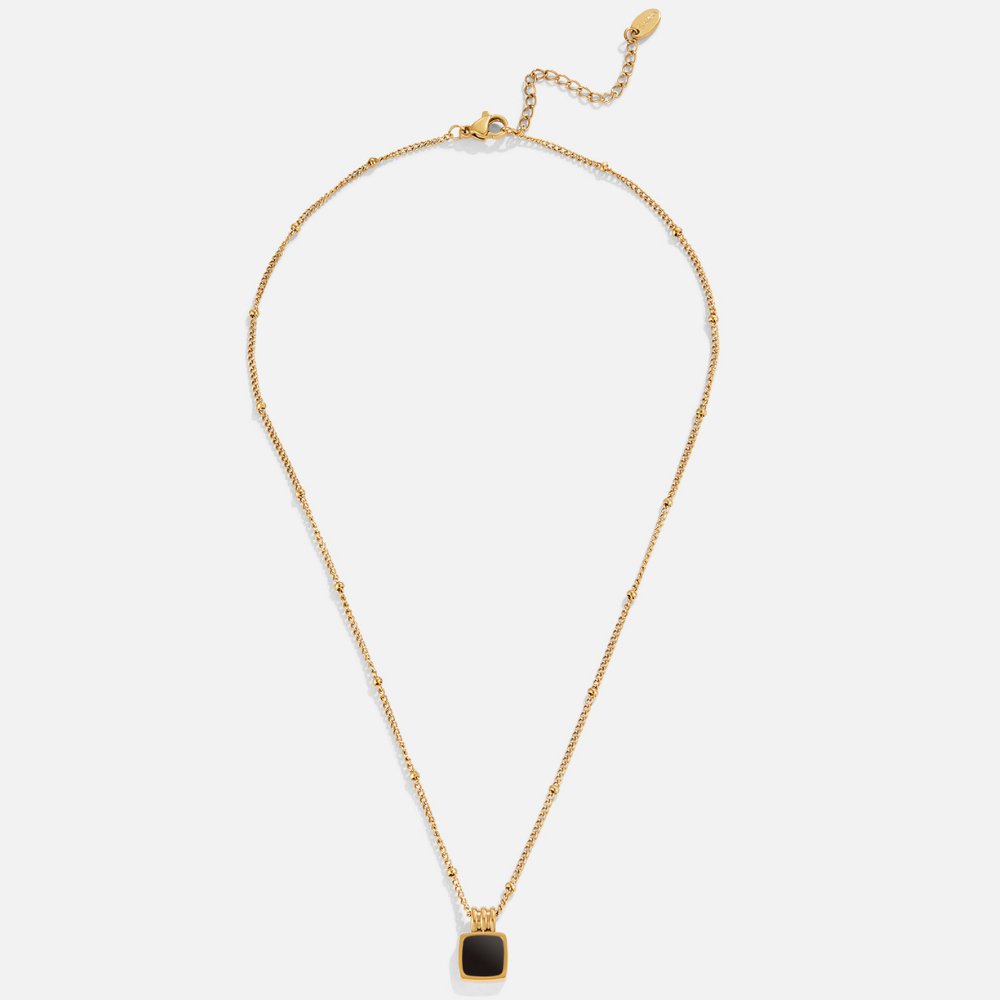 Lucía | Collar con Colgante Negro