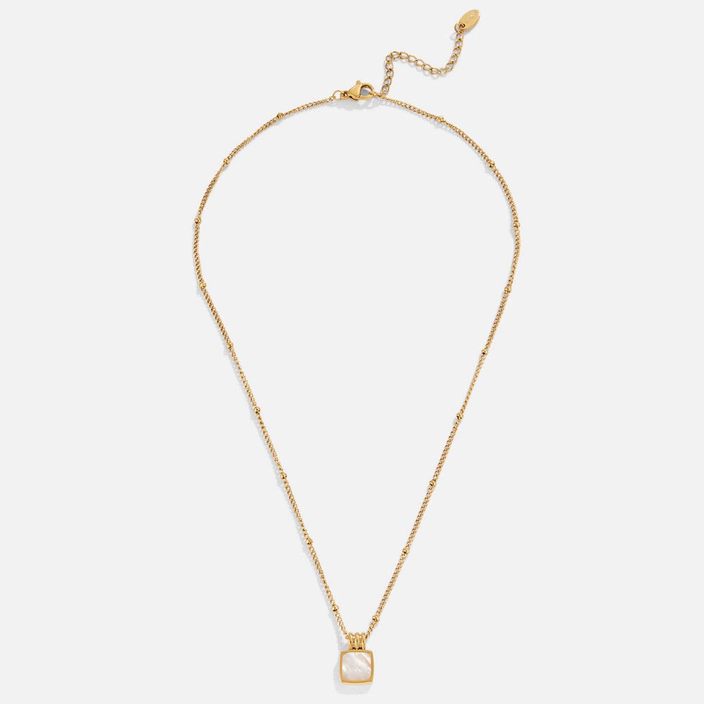 Lucía | Collar con Colgante de Concha Blanca