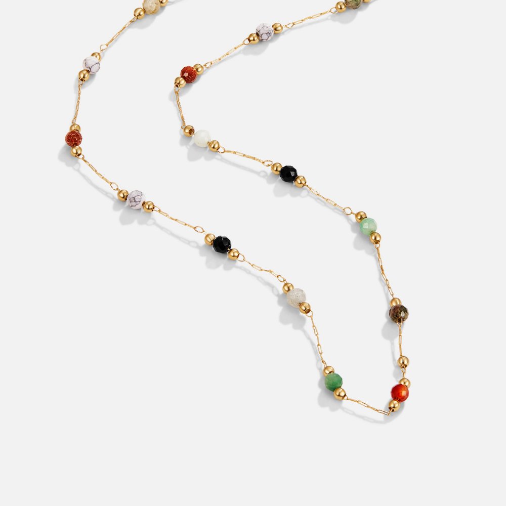 Lina | Collar de Cuentas y Piedras
