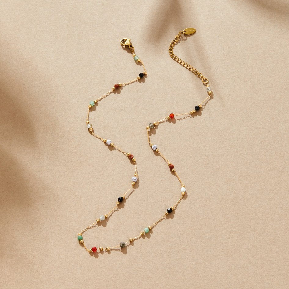 Lina | Collar de Cuentas y Piedras