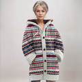 Miriam | Jersey de Rayas Mujer con Capucha Largo Punto
