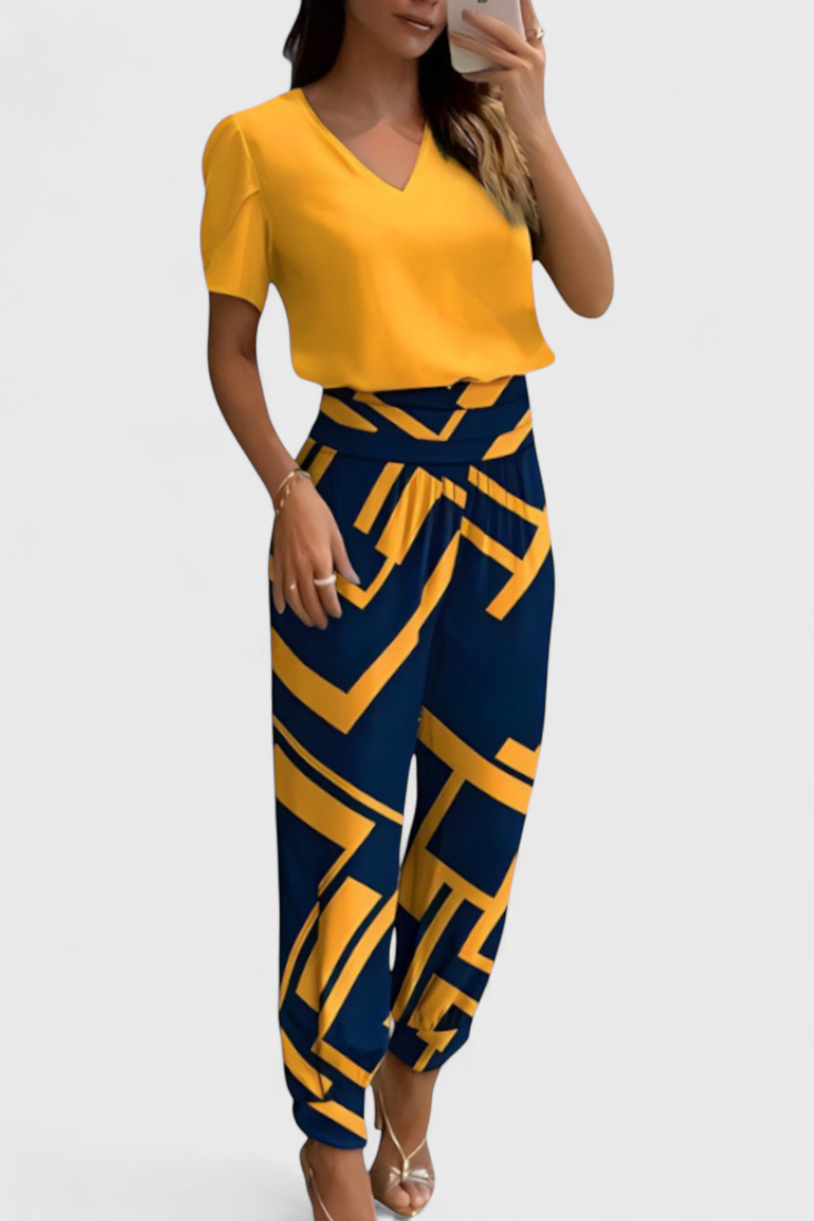 Cassandra | Conjunto Blusa y Pantalones