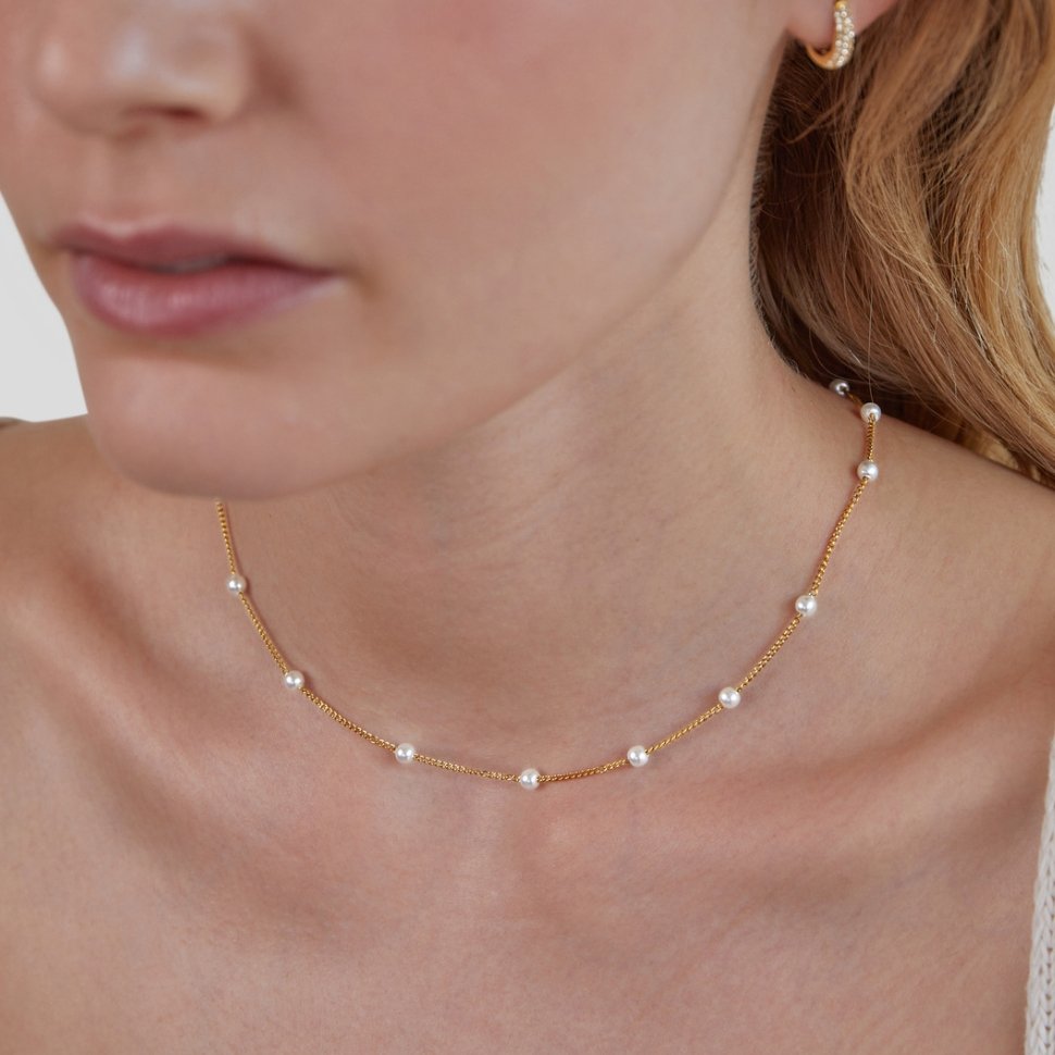 Otilia | Collar de Perlas en Oro 18K