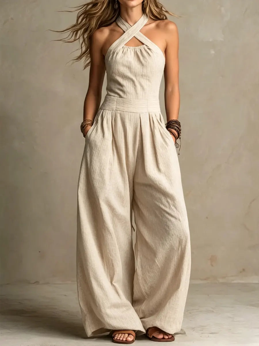 Mariana | Mono Elegante Escote Cruzado