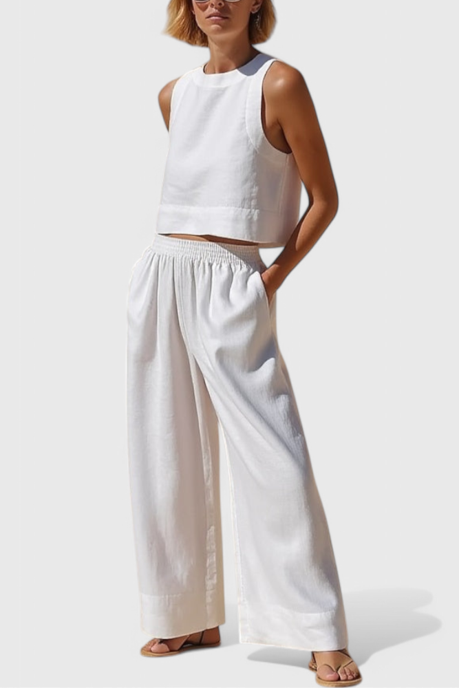 Avelina | Conjunto Minimalista Algodón y Lino