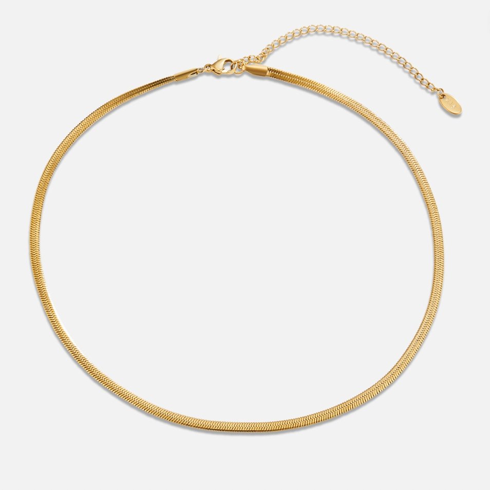 Flavia | Collar de Cadena Serpiente Dorado