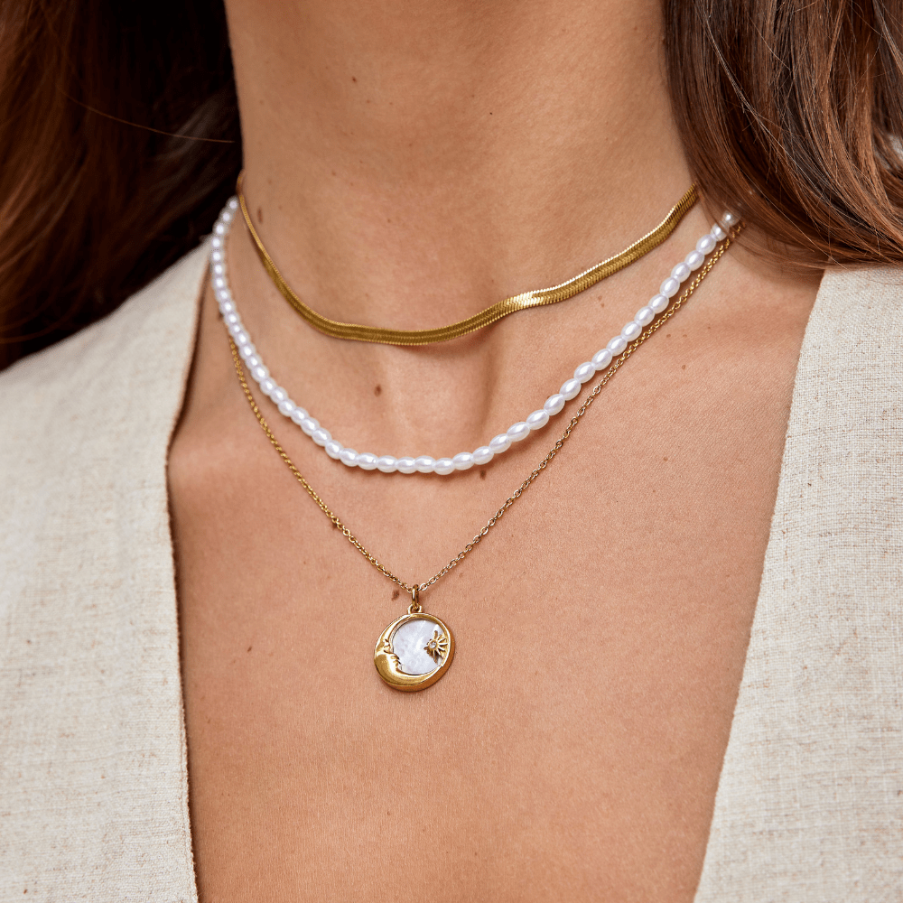 Flavia | Collar de Cadena Serpiente Dorado