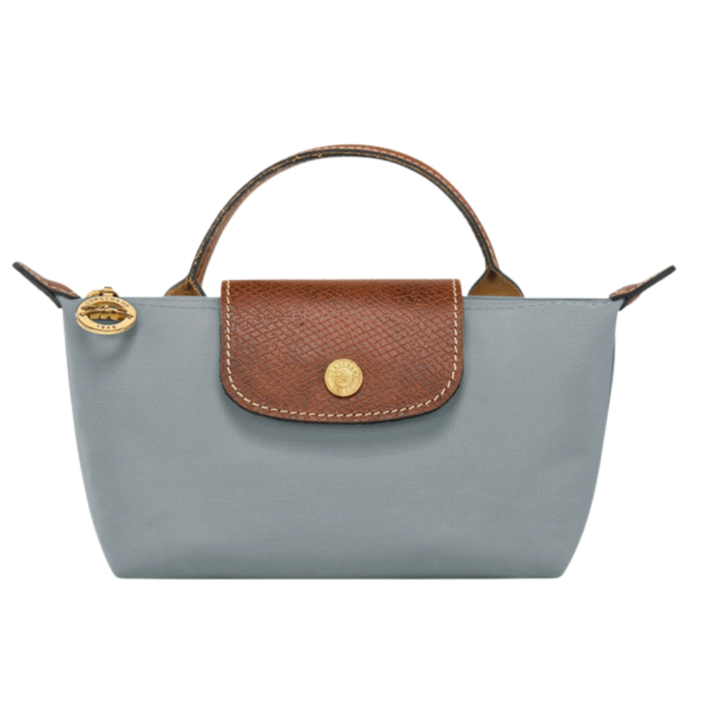 Élan | Mini Bolso Gris Acero con Correa