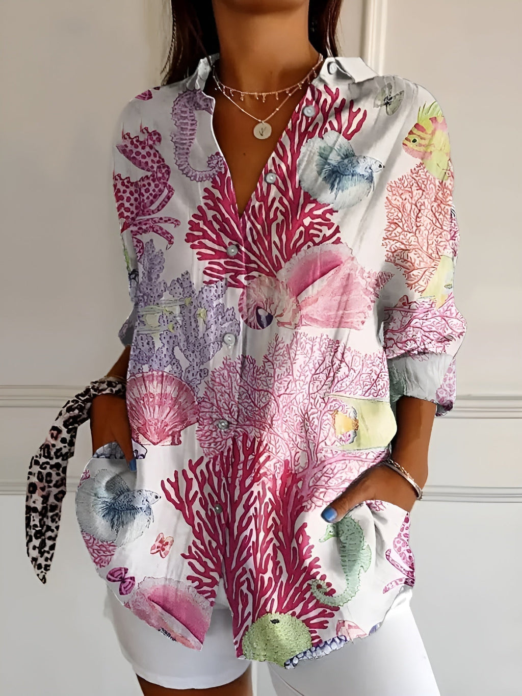 Melisa | Camisa Floral con Botones